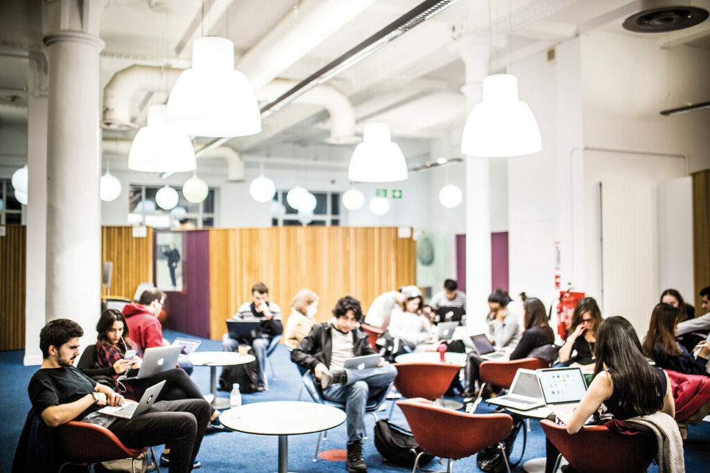 Students Studying in UCL Science Library
