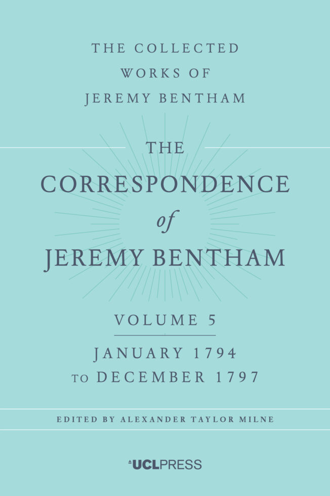 Book cover for The Correspondence of Jeremy Bentham, Volume 5
