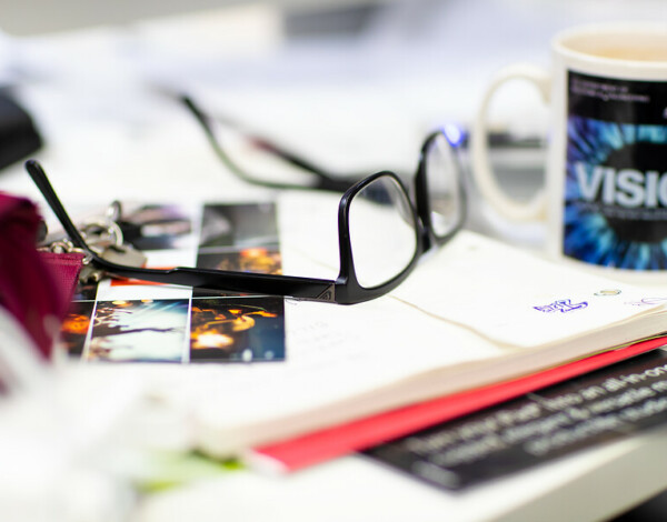 Glasses on Desktop