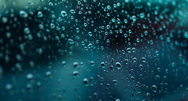 Image of moisture on glass