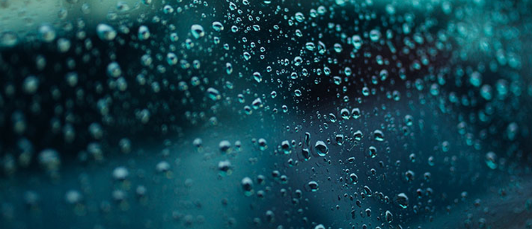 Image of moisture on glass