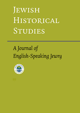 Cover of Jewish Historical Studies: A Journal of English-Speaking Jewry