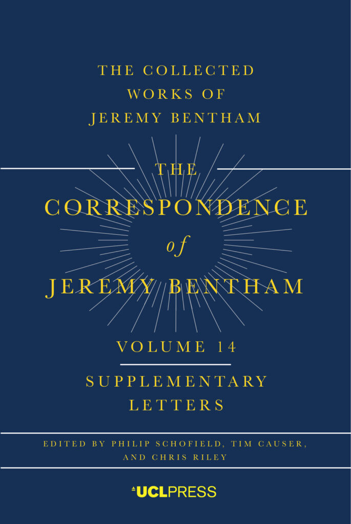 The Correspondence of Jeremy Bentham, Volume 14
