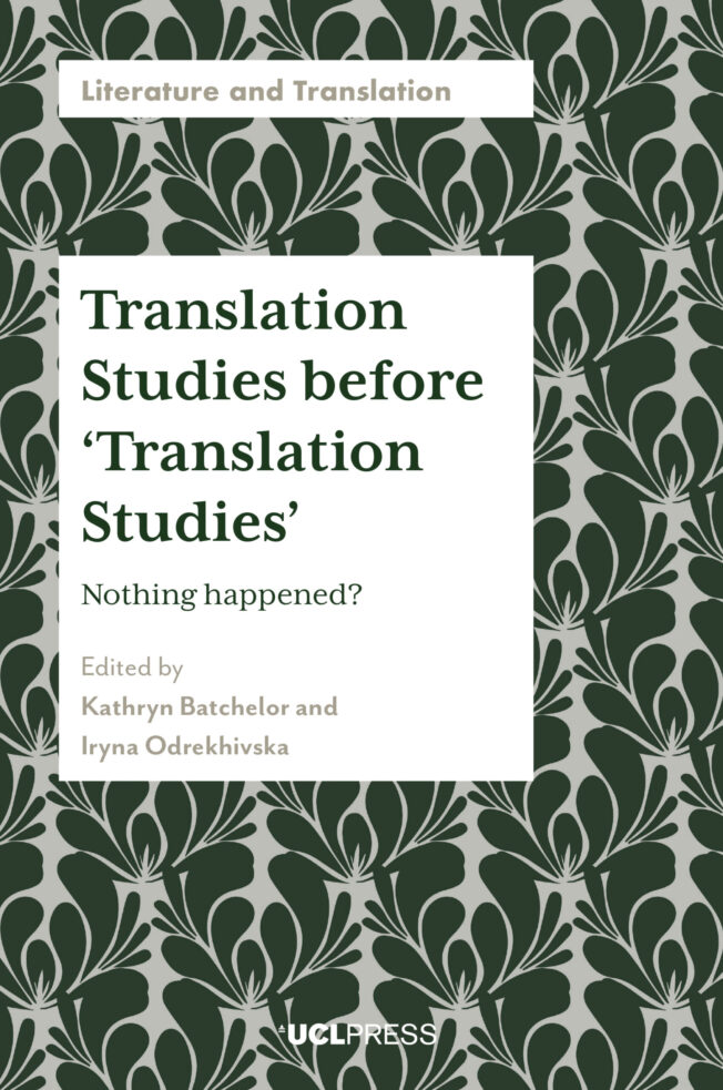 Book cover for Translation Studies before ‘Translation Studies’
