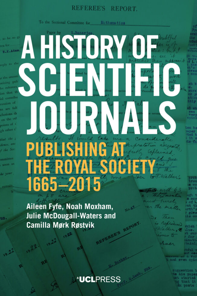Book cover for A History of Scientific Journals