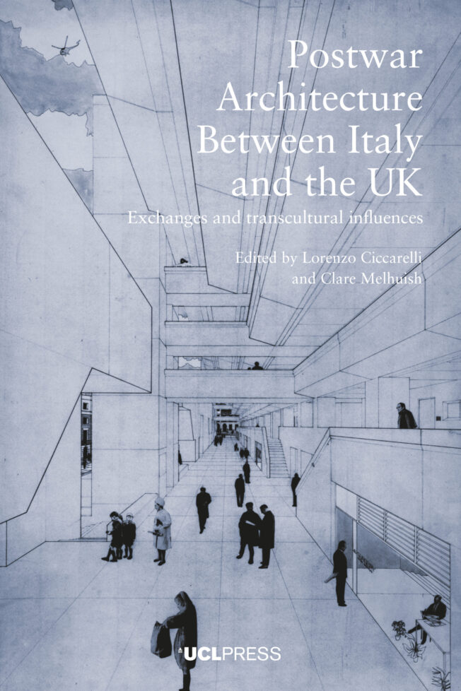 Book cover for Post-war Architecture between Italy and the UK