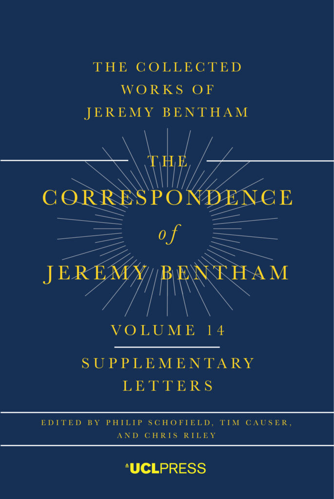 The Correspondence of Jeremy Bentham, Volume 14